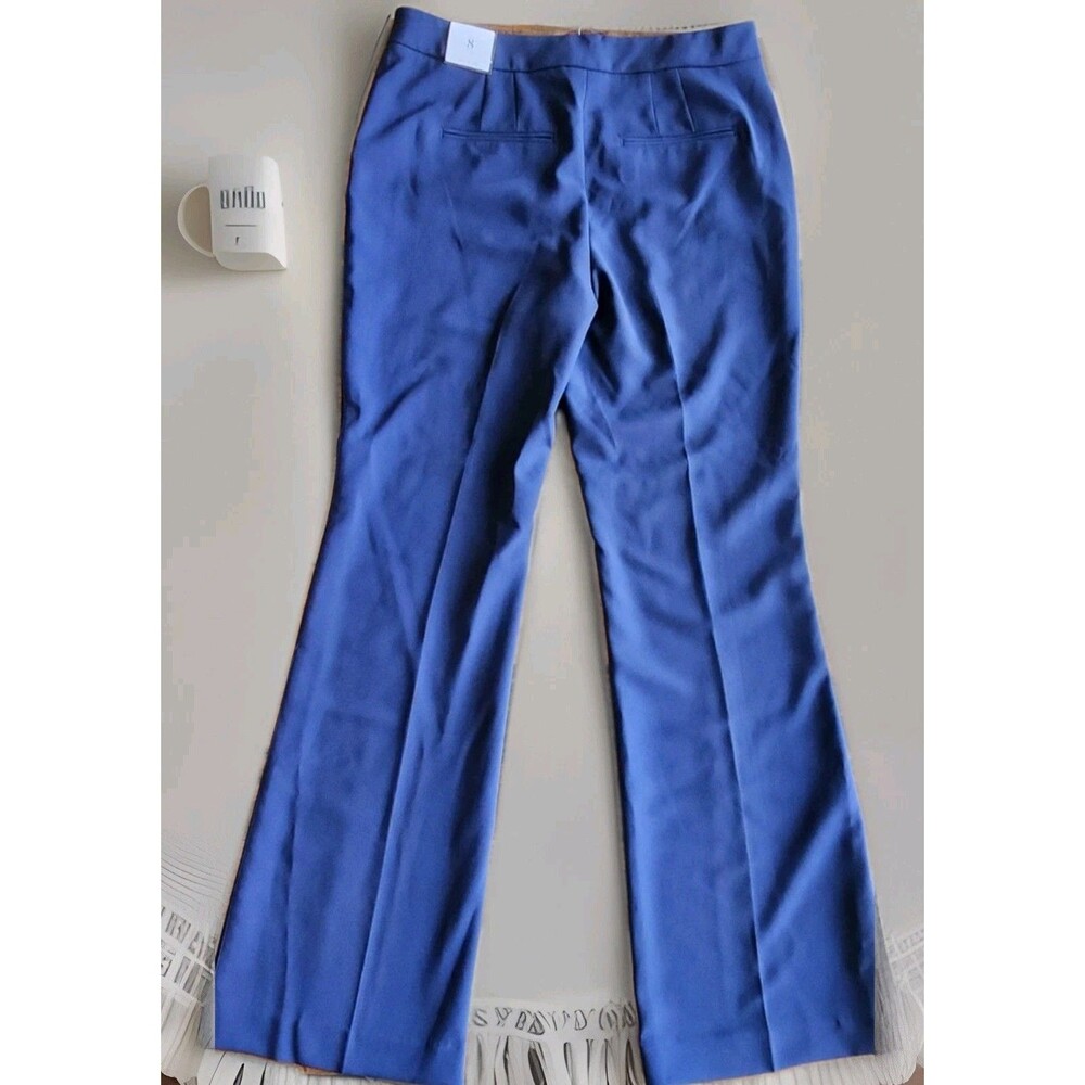 WHBM NWT The Nautical Slim Flare Gold Buttons Navy Blue Sz 8R MSRP $89.00 - Picture 3 of 15